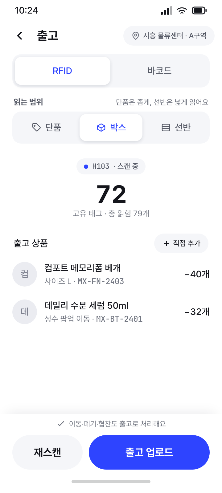 출고